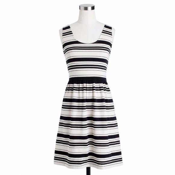 J. CREW Villa dress in stripe - size M - Picture 6 of 8
